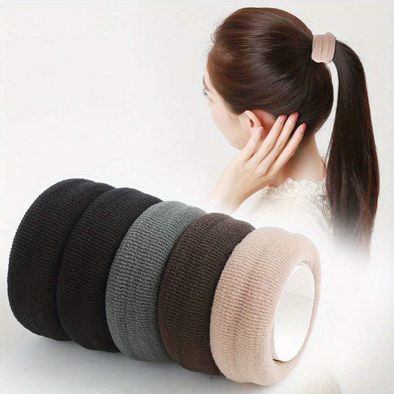 5pcs Minimalist Hair Ties Non Slip Elastic Hair Accessory