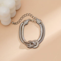 Punk Style Layer Chain Bracelet Vintage Big Ball Hand Jewelry Women Girls