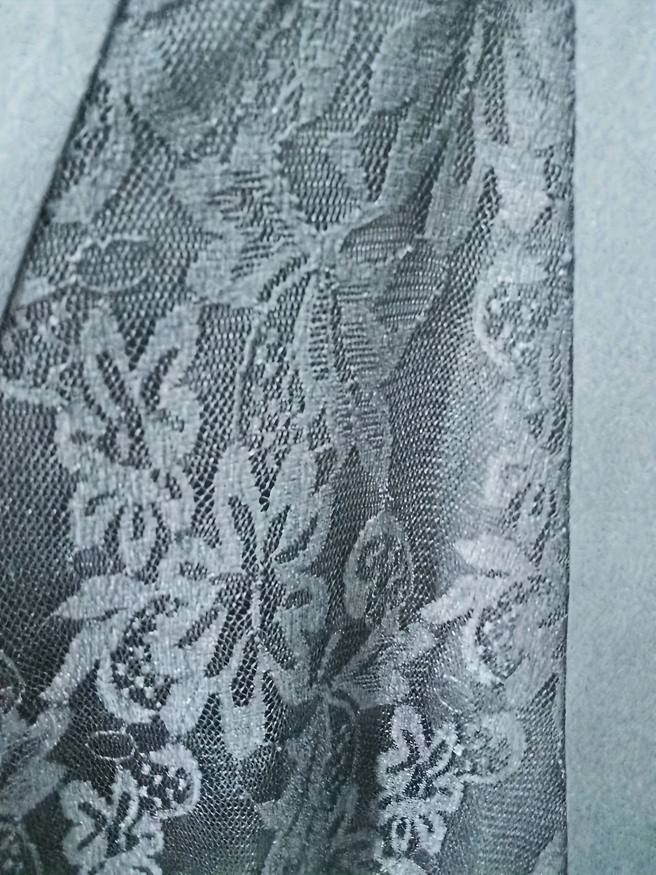  Solid Lace High Rise Flared Leg Trousers