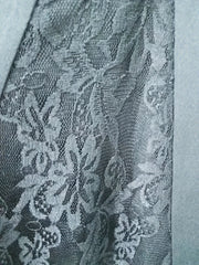  Solid Lace High Rise Flared Leg Trousers