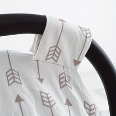 Arrow Print Car Seat Sunshade Cover for Baby Girl