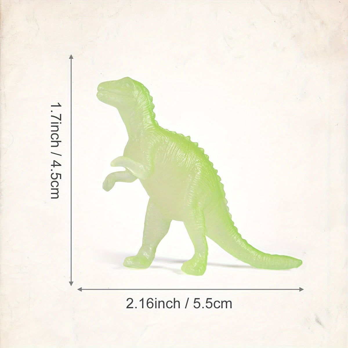 Glow In Dark Mini Dinosaur Party Favors Supplies Cupcake Toppers