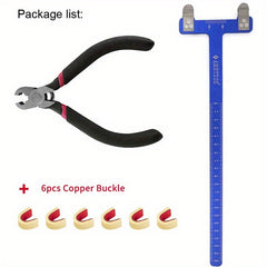 Archery Bow Square T Shape Ruler with Copper Buckle Set