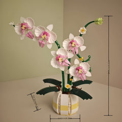DIY Artificial Orchid Bouquet Kit ABS Plastic Material