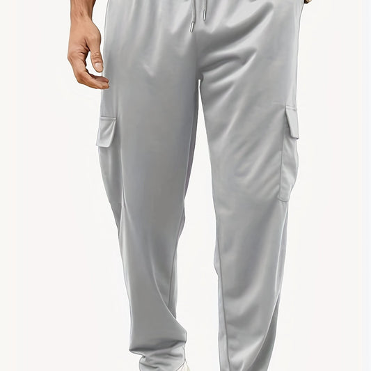 Men's Drawstring Sweatpants Loose Fit Cargo Pants