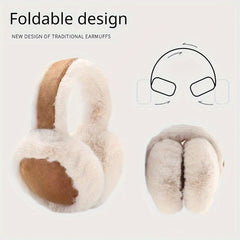 Women's Soft Warm Earmuffs for Winter Outdoor Activities