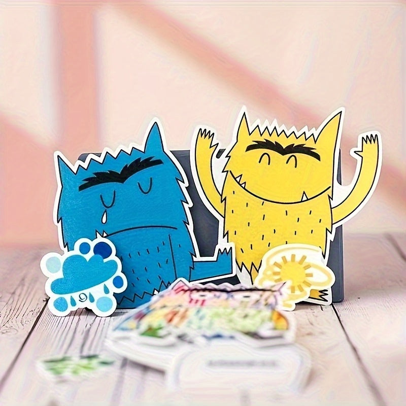 Colorful Monster Puppet Book & Turntable Toy