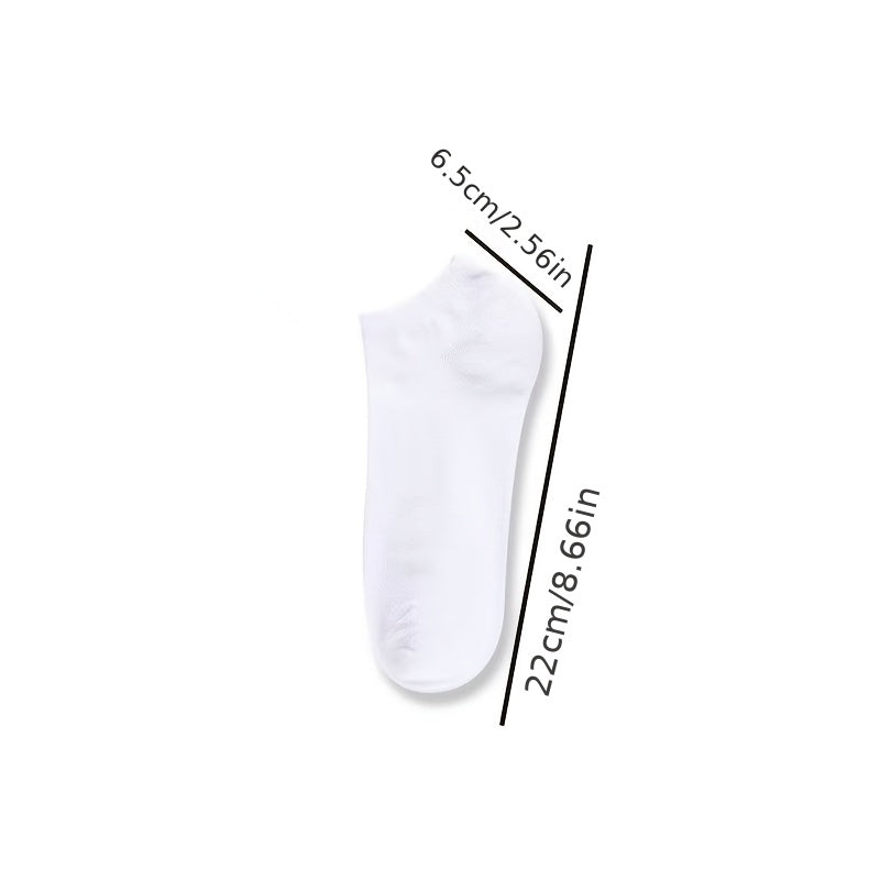 10 Pairs Men's Women's Low Cut Socks Breathable Comfortable for Spring