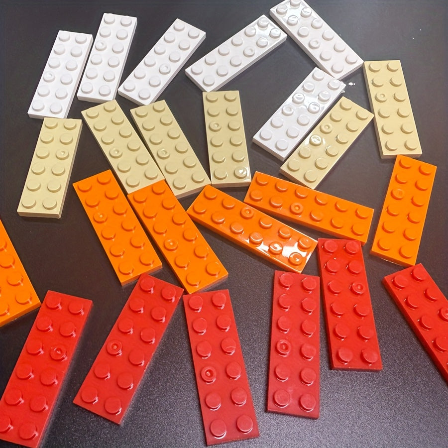 12pcs 2x6 Low Brick Small Particle Building Blocks ABS M