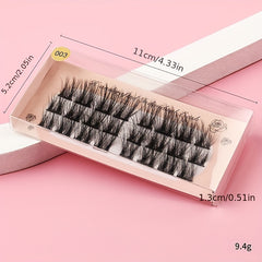 3D Fluffy Cluster Lashes for a Thick Little Devil Look