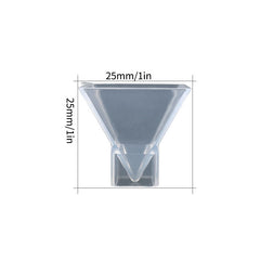 High Transparency Pyramid Mold Silicone Resin Mold 1-6 Inch