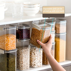 Clear Striped Food Storage Containers with Lids Moisture proof Fresh keeping