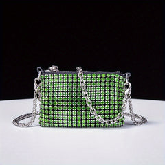 Glitter Rhinestone Evening Bag Dinner Clutch Purse for Party
