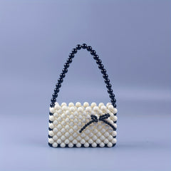 Beaded Acrylic Handbag Satchel Purse