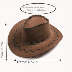 Breathable Sunshade Cowboy Hat Retro Knight Hat