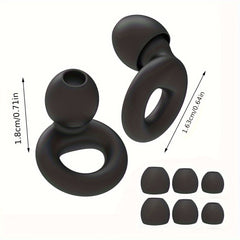 Soft Ear Plugs Noise Reduction Reusable Silicone 4 Pairs Tips XS