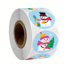 500pcs Christmas Snowman Reward Stickers for Kids