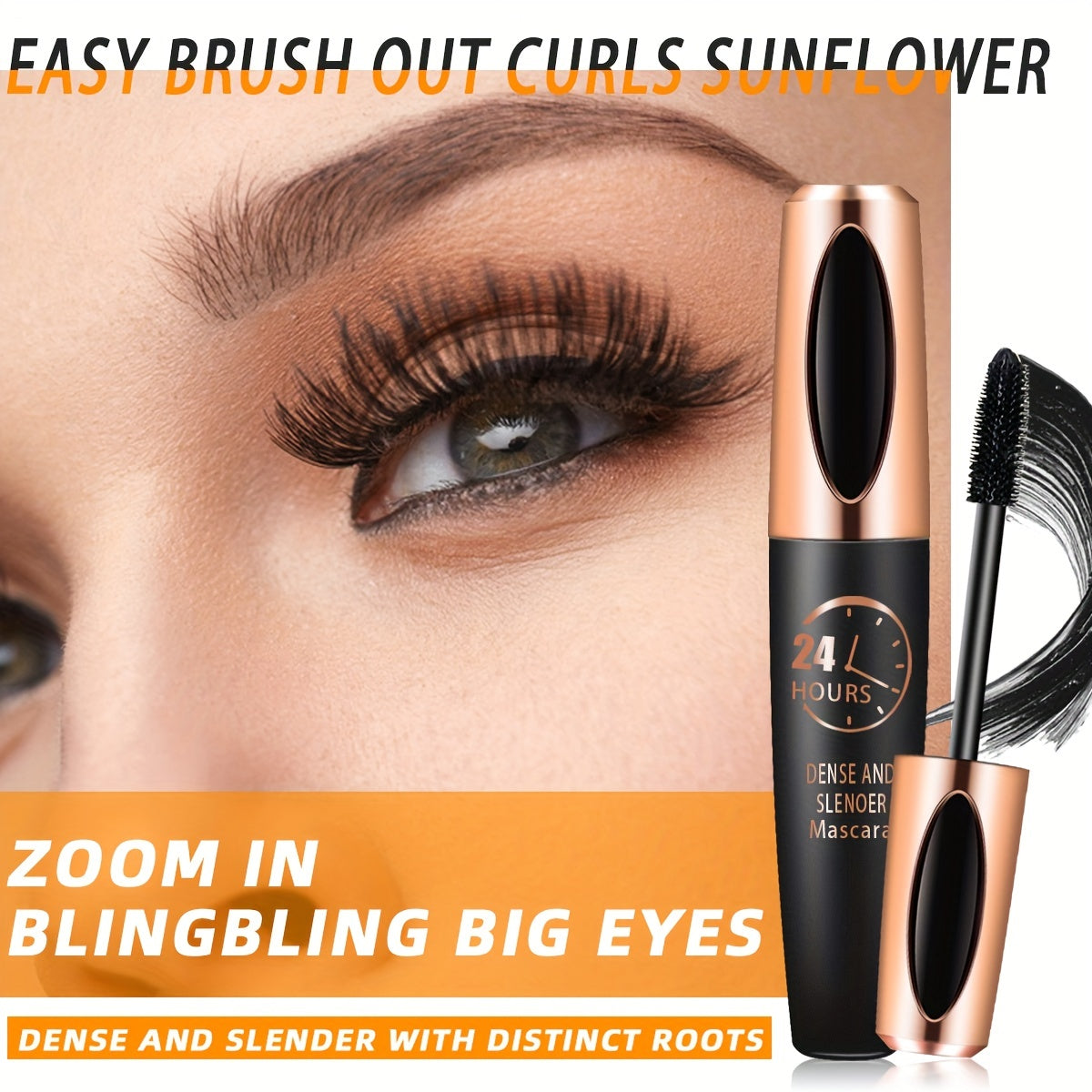 4D Silk Fiber Lash Mascara Intense Volumizing & Lengthening Waterproof