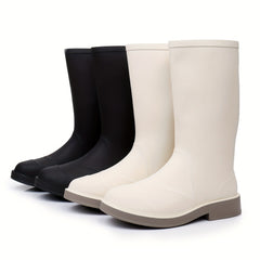 Women's Waterproof Non-slip Rain Boots Lightweight Rubber Shoes