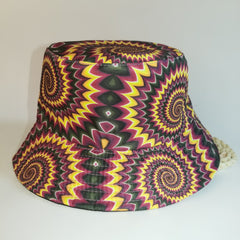 Tie Dye Reversible Bucket Hat Laser Print Unisex Basin Hat