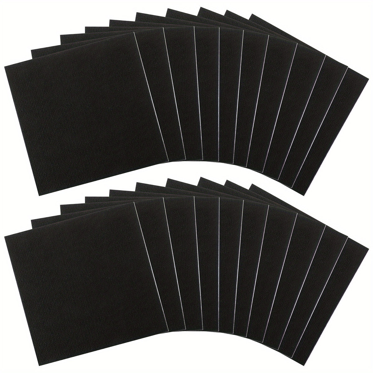 20pcs Adhesive Rubber Pad DIY Square Carpet Tiles 30x30cm for Living