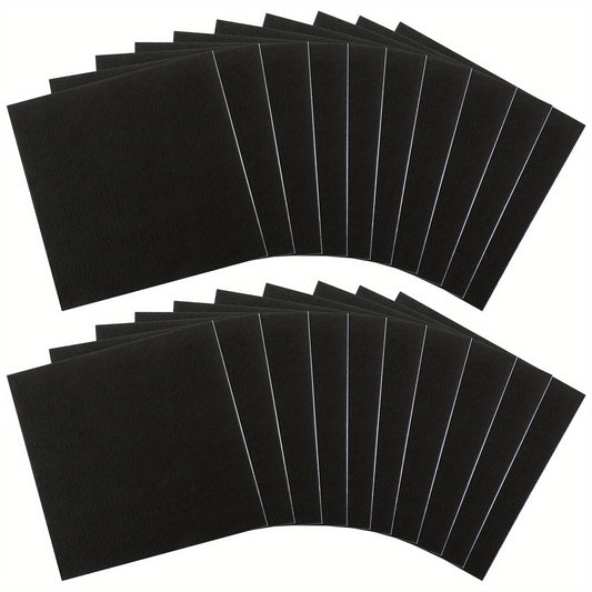 20pcs Adhesive Rubber Pad DIY Square Carpet Tiles 30x30cm for Living