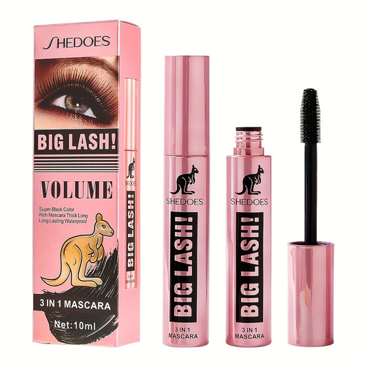 Volumizing Waterproof Mascara, Curling, Clumping