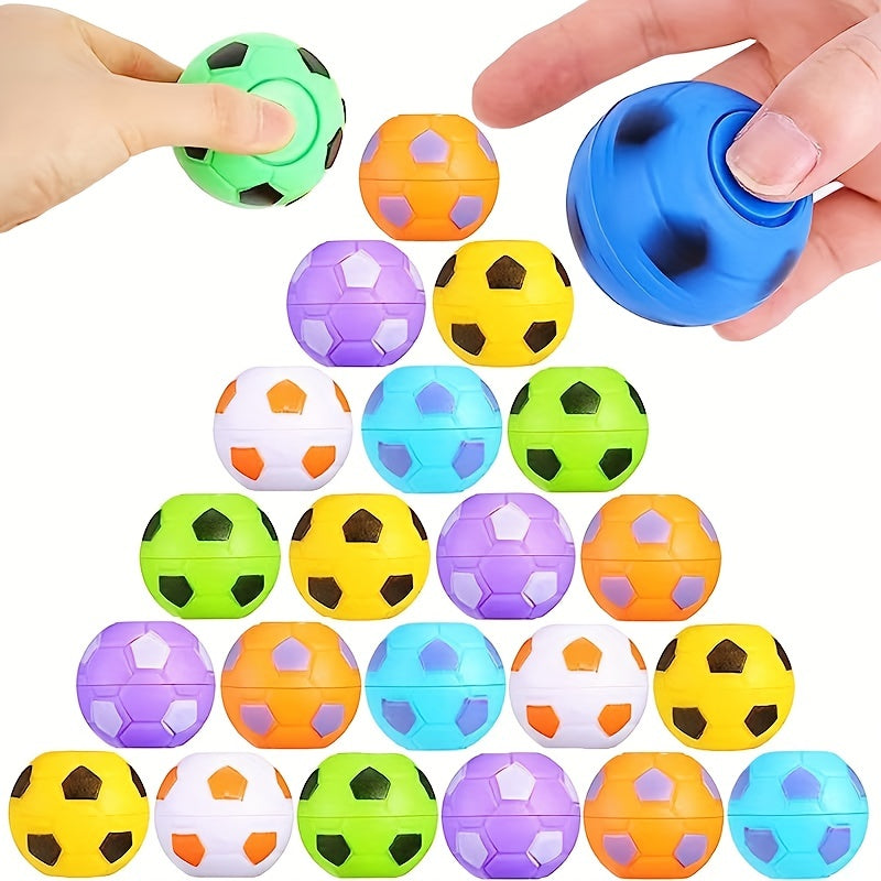 12pcs Mini Fidget Spinners Soccer Ball Toys For Kids Soccer Party Favors
