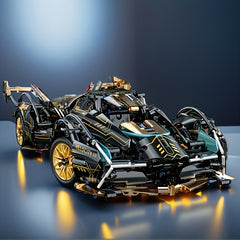 1330pcs Sports Car Model Kit DIY Assembly High ABS Plastic Vehicle Set