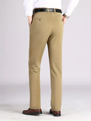 Men's Formal Solid Slim Fit Stretch Dress Pants for Business