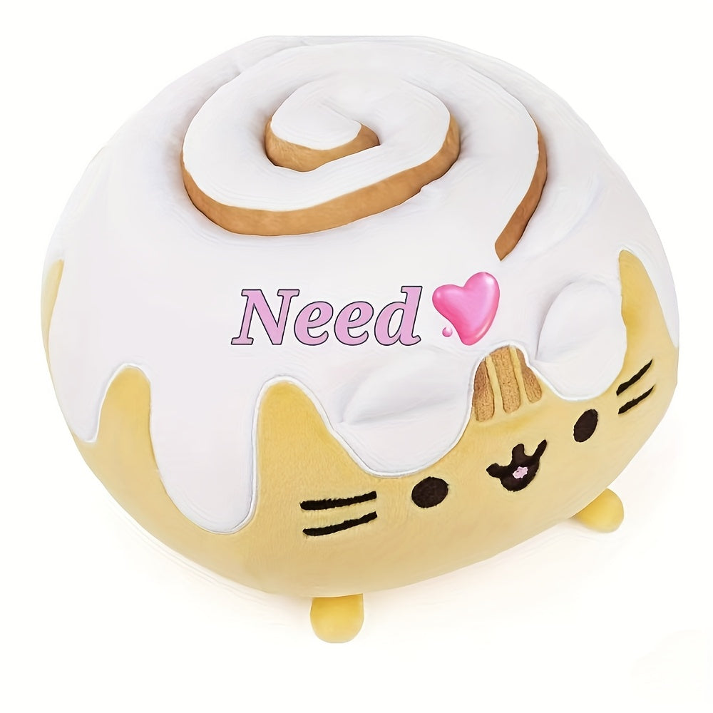 Fluffy Cat Plush Toy Donut Cuddly Texture Gift