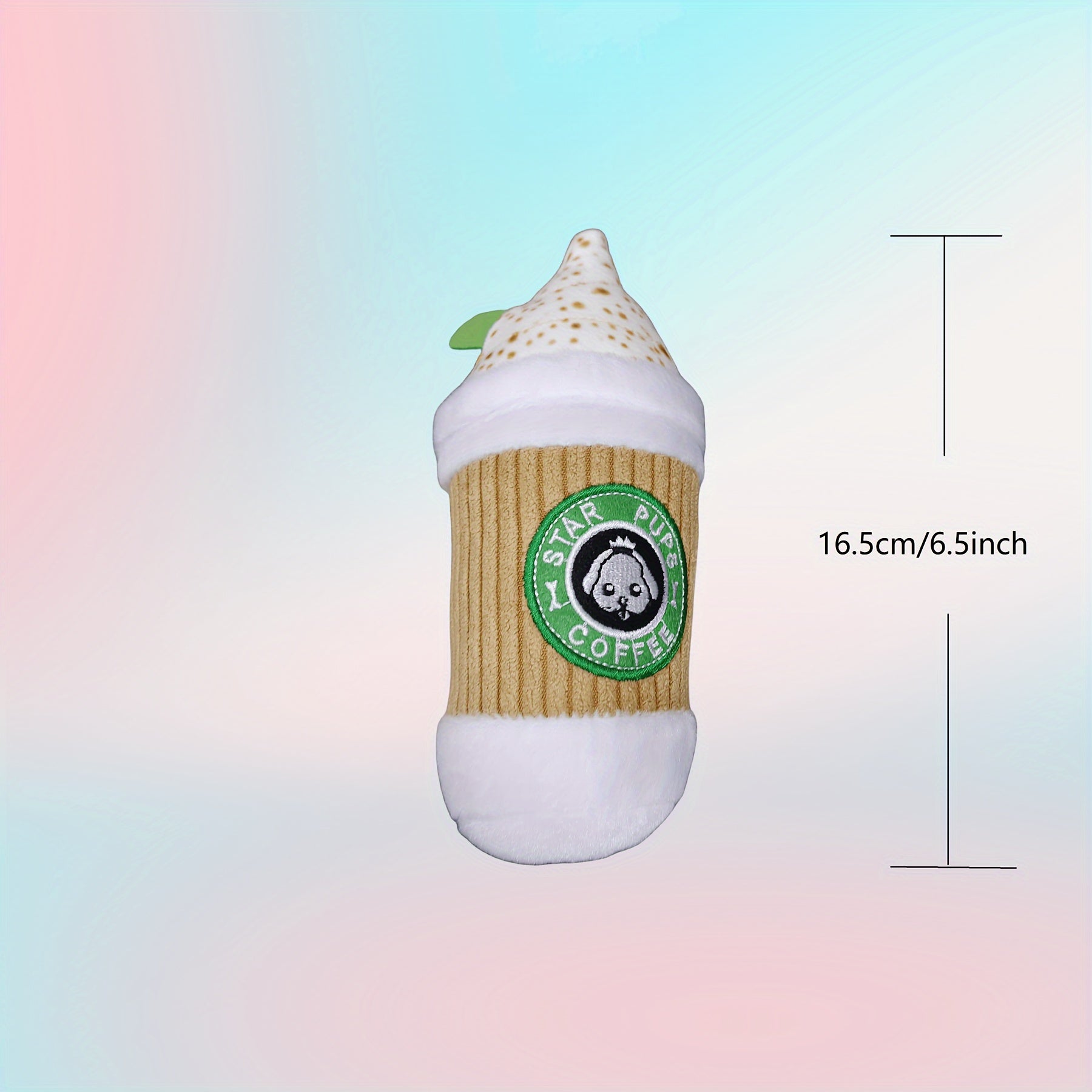 Dog Spice Latte Plush Toy 16.5in