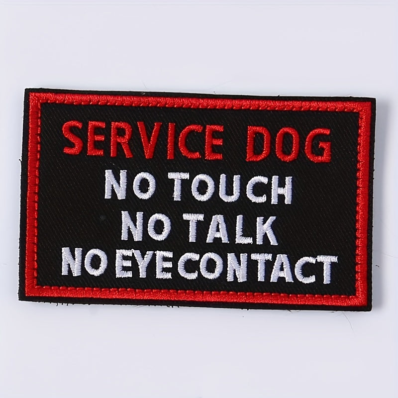 Stylish Service Dog Vest with 'Do Not Touch' Patch, Fasteners Included