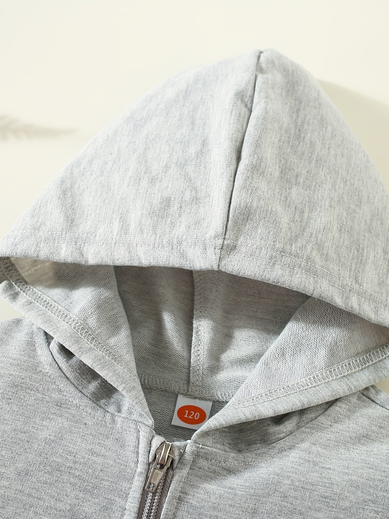 Girls Heart Print Hooded Sweatshirt Jacket with Zipper