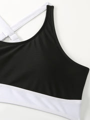  Sexy Bikini Set Criss Cross Back High Waist