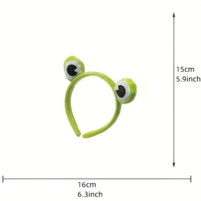 Frog Cartoon Headband Hair Hoop for Face Washing and Dress Up