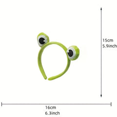 Frog Cartoon Headband Hair Hoop for Face Washing and Dress Up