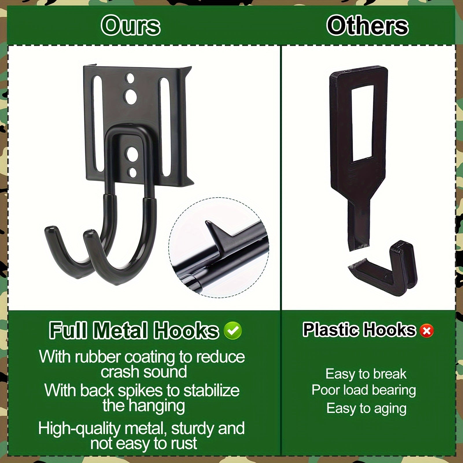 Tree Stand Strap Gear Hangers With 3 Metal Hooks Saddle Platform