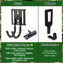 Tree Stand Strap Gear Hangers With 3 Metal Hooks Saddle Platform