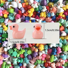 Mini Resin Figurines Animal Mushroom Decor Fairy Garden Dollhouse