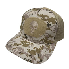 Camouflage Baseball Cap Skull Embroidery Patch Tactical Mesh Trucker Hat
