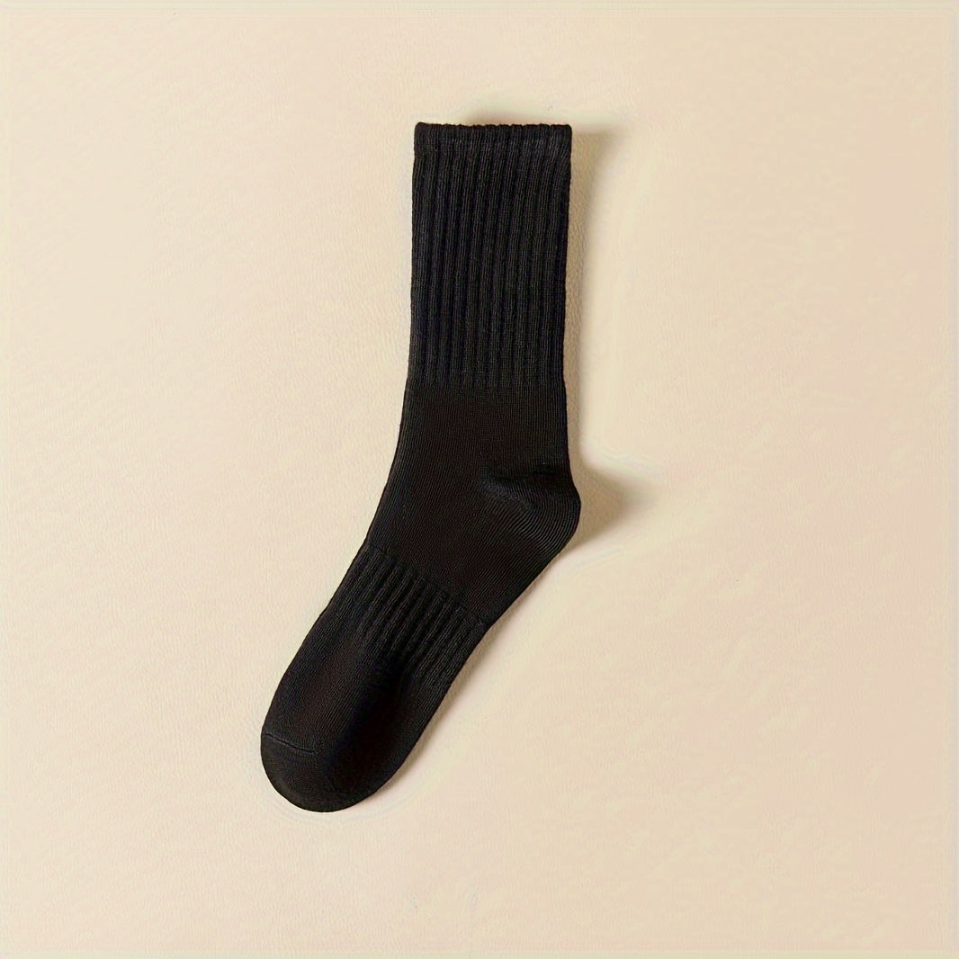 10 Pairs Durable Solid Socks Women's Stockings