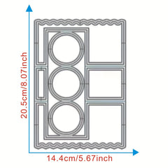 1pc Metal Cutting Mould Frame Templates for Card Making Scrapbooking DIY