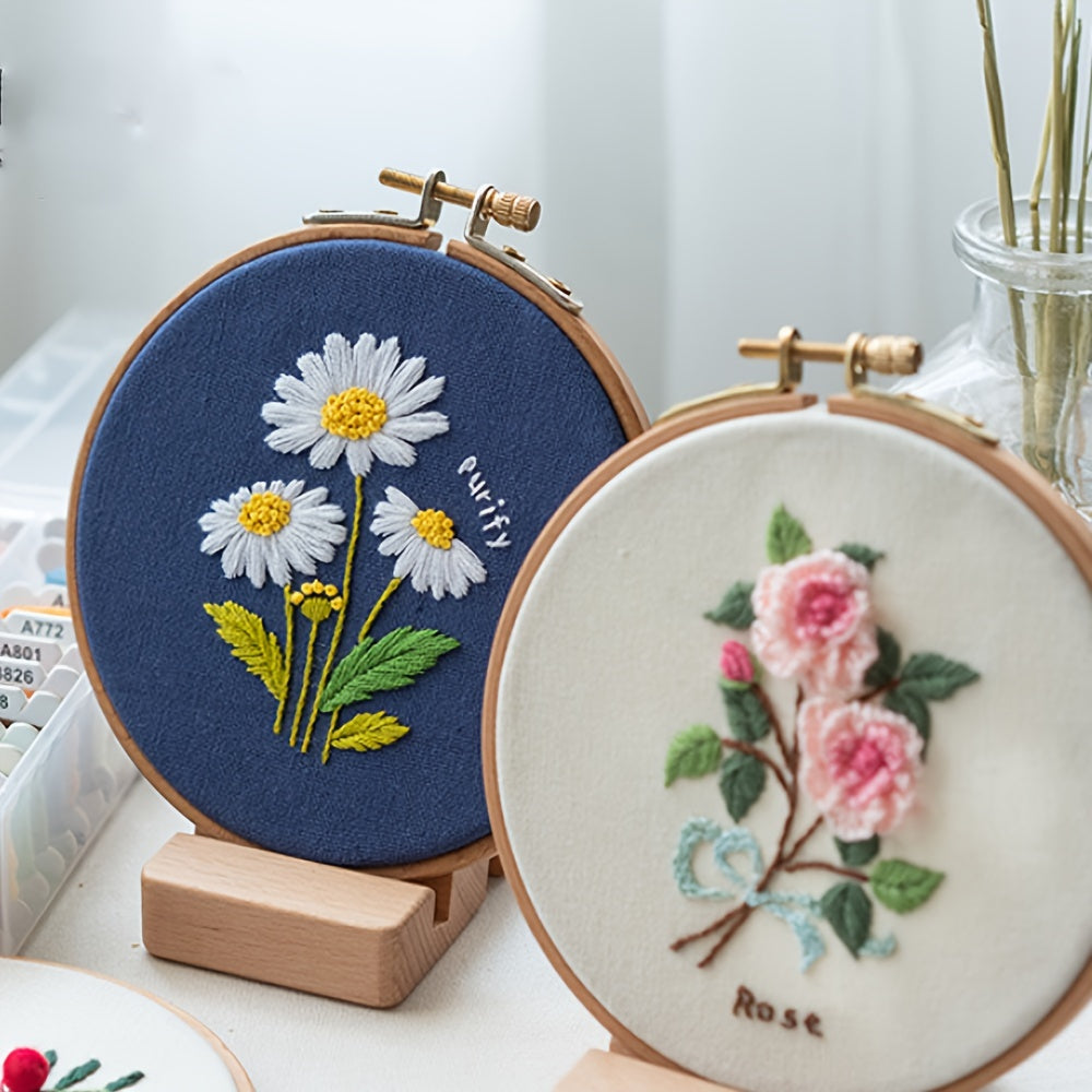 DIY Embroidery Kit: Small Flower Embroidery Balls for Beginners