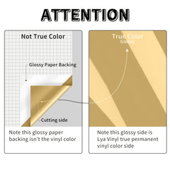 Permanent Vinyl 30 X 6 FT Glossy Adhesive Vinyl Roll
