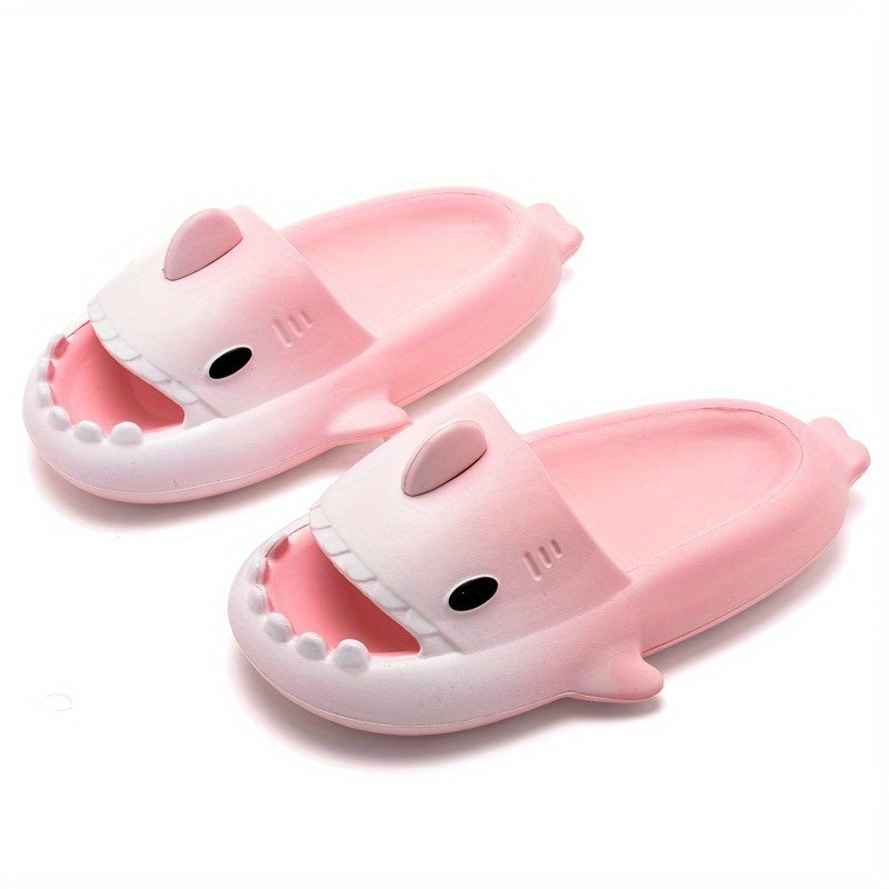 Cartoon Shark Non Slip Slides Quick Drying Slides Indoor Outdoor Beach Summer