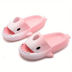 Cartoon Shark Non Slip Slides Quick Drying Slides Indoor Outdoor Beach Summer