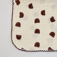 Cartoon Print Baby Burp Cloth All Cotton Handkerchief