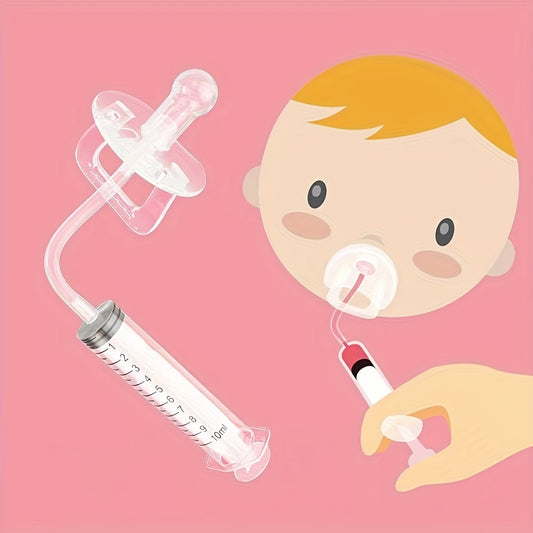 Silicone Syringe Baby Pacifier Feeder for Food Fruit Milk Juice Medicine