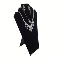 Velvet Jewelry Display Rack Necklace Pendant Earring Ring Display Board